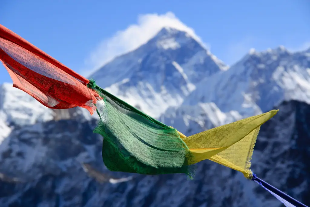 Mount Everest vlaggetjes