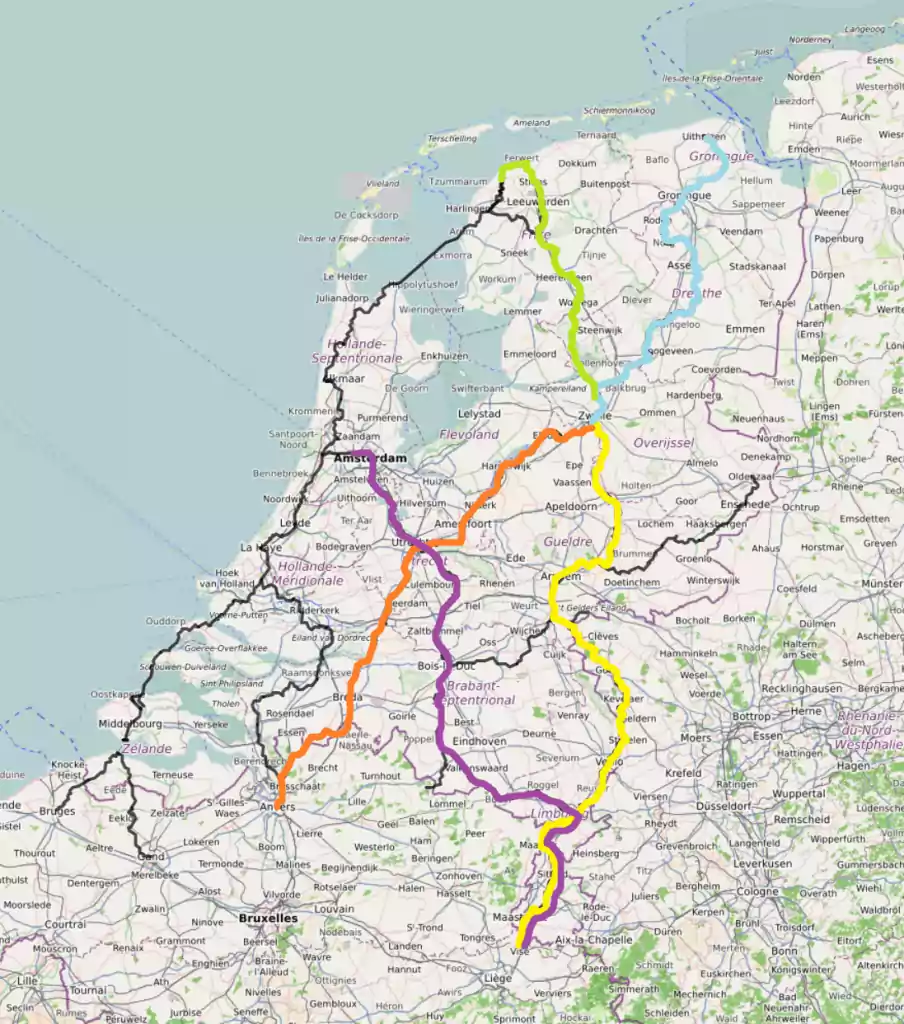 Camino Routes door Nederland