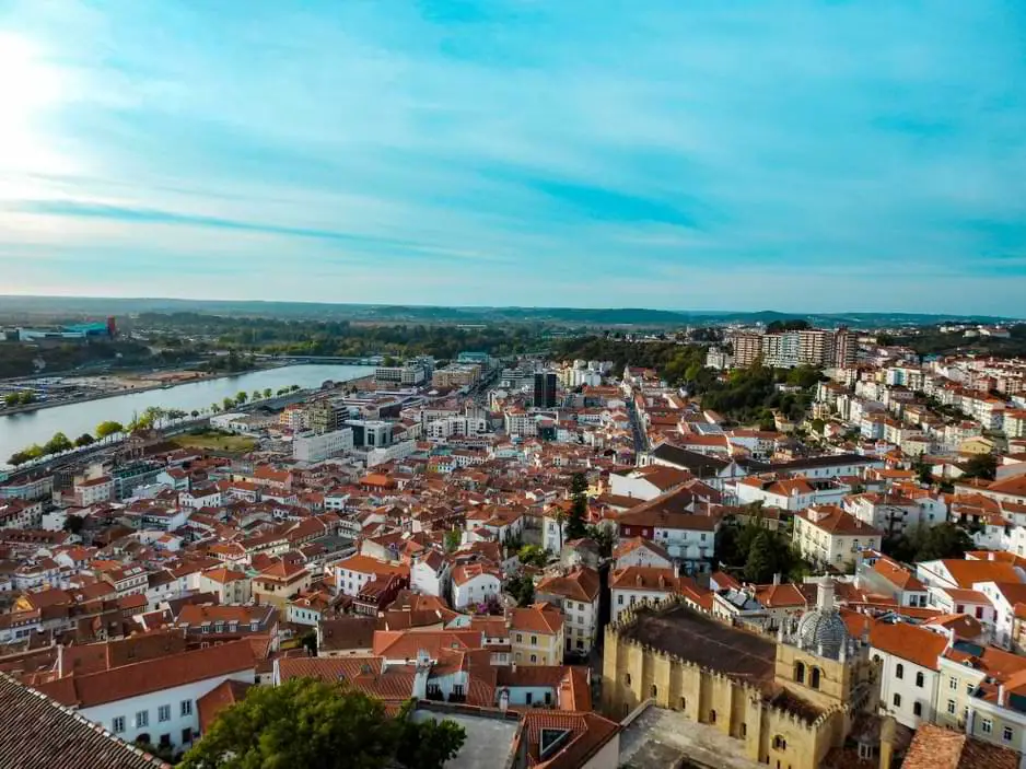 Coimbra uitzicht vanuit toren universiteit